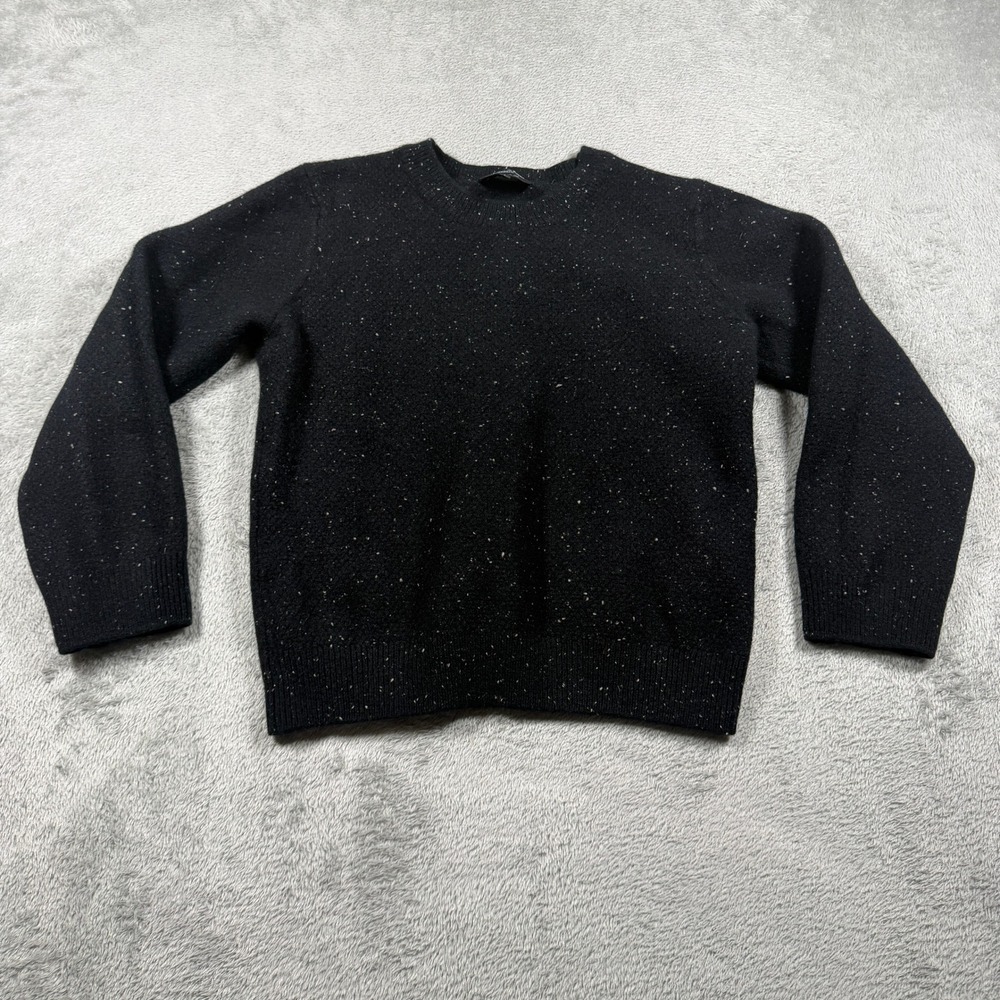 A.P.C.‎ Wool Sweater Womens XXS Black Speckled Knit Crewneck Winter